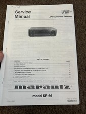 MARANTZ SR-66 Service Manual