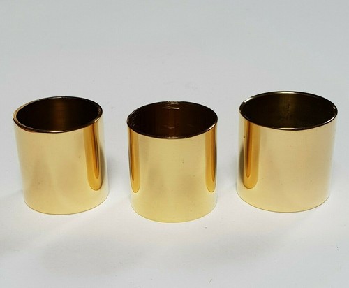 Mixed plain brass collars - 3,