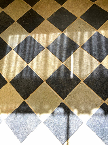 Lime stone checkerboard - lime,