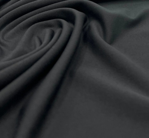 Black stretch jersey - stretch, 220gsm