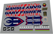 2000 Gary Fisher Sugar 1 Saab Team Decal Set