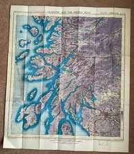 WWII WAR OFFICE MAP GSGS NO 3958 ARMY/AIR SHEET  4 GLASGOW & MIDDLE WEST 1943