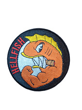 The Simpsons Inspired FLYING HELLFISH Iron On patch Sew On transfer Badge