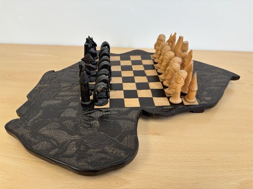 Vintage hand carved wooden - hand,