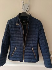Zara Down Navy Jacket with