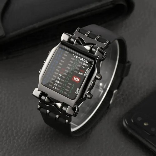 Binary led display watch - display,