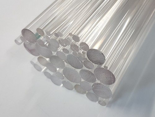 Clear plastic rod - 2, 3