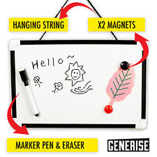 A4 Magnetic Whiteboard Dry Wipe White Board Office Home Memo Notice Pen & Eraser