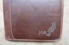 Brown Real Leather A4 Folder