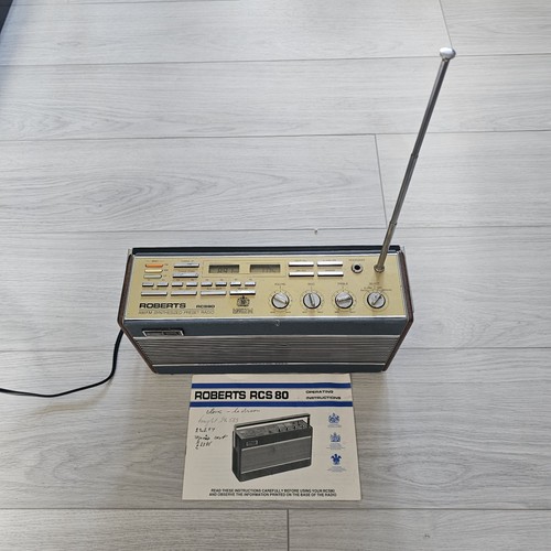 Vintage roberts rcs80 fm - roberts, am/fm