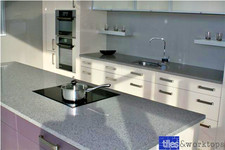 Stardust Grey Quartz Kitchen
