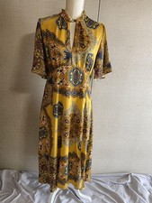 ZARA Dress Satin Black Size L Back Zipper Split Hem Japan