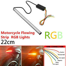 Motorcycle Rear Tail Brake Stop Turn Signal Lamp Bar Light Strip LED 22CM 5 Wire