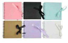 Scrapbook Photo Album Square Display Book Art & Craft Book With Ribbon 80 Page