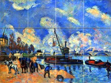 Art Cezanne Blue Sky Mural