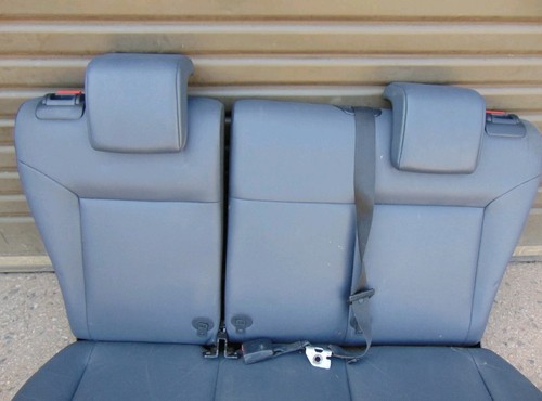 Grey leather rear seats - leather, bench