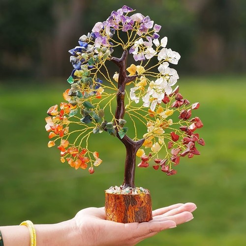 Chakra crystal tree life - crystal, of