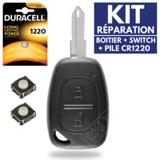 Key housing remote control plip for Renault Trafic Master ✚ Switch ✚ Battery