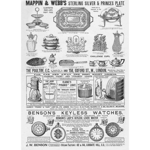 Victorian adverts mappin - adverts,, &
