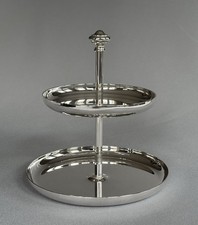 CHRISTOFLE: Silver Plated Albi Three-Tier Pastry Stand