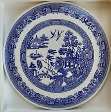 The Spode Blue Room Collection Willow Pattern 11.5” Domed Cake Plate