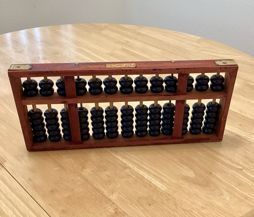 Vintage chinese abacus with - abacus,