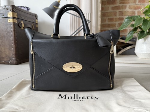 Mulberry willow tote black - mulberry,