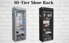 10 Tier Cabinet Storage Black