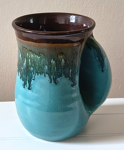 Handmade pottery mug - handmade,