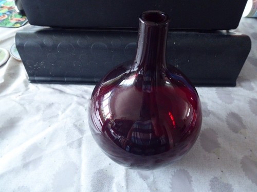 Ikea red glass bud vase - ikea, approx