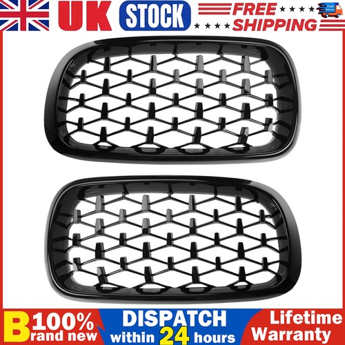 Pair front kidney grill shiny - front,