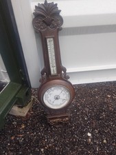 Carved Edwardian Aneroid