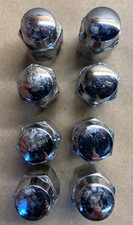 8 Chrome Wheel Nuts  7/16" Cone Fixing (for Rostyle wheels?)