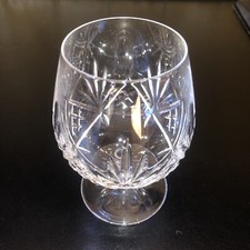 2 x Edinburgh Crystal Continental Brandy Glasses Boxed Only Used For Display