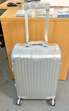 NEW REAL METAL Aluminium Suitcase 20" Cabin Carry on Premium Spinner Case