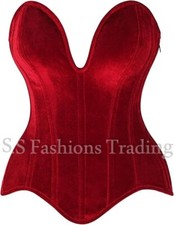 Overbust Velvet Corset Steel