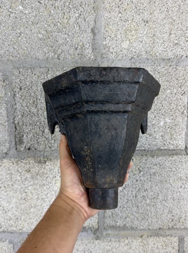 Vintage cast iron rain - iron, hopper