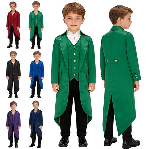 Kids boys tailcoat with vest - kids,