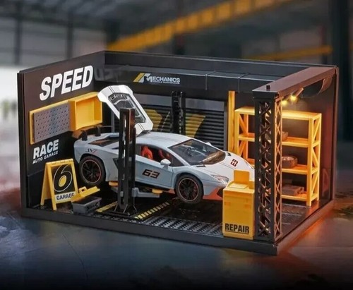 Scalextric pit stop building - scalextric,