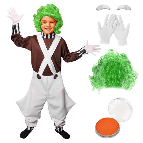 Kids oompa loompa costume set - costume,