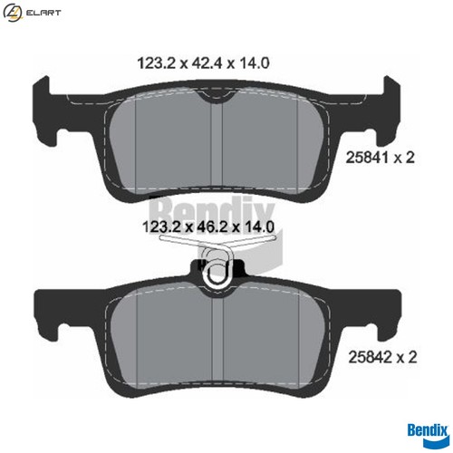 Brake pad set disc - pad,