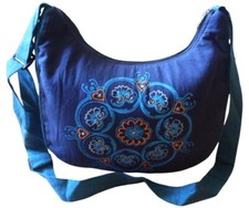 Fair Trade Nepalese Cotton Printed & Embroidered Hippy Boho Shoulder Bag
