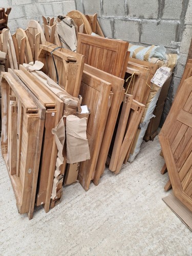 Teak fixed outdoor garden - fixed,