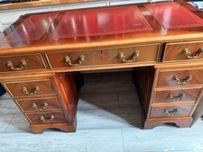 Traditional Mahogany Desk Table and Chair - see photos 