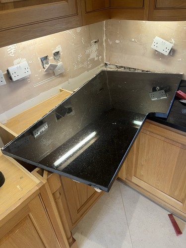 Black star galaxy granite - black,