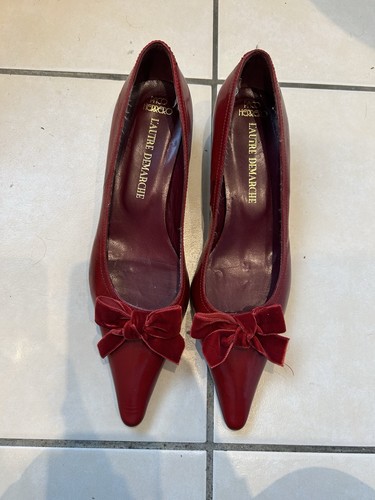 Vintage red kitten heel - vintage, shoes