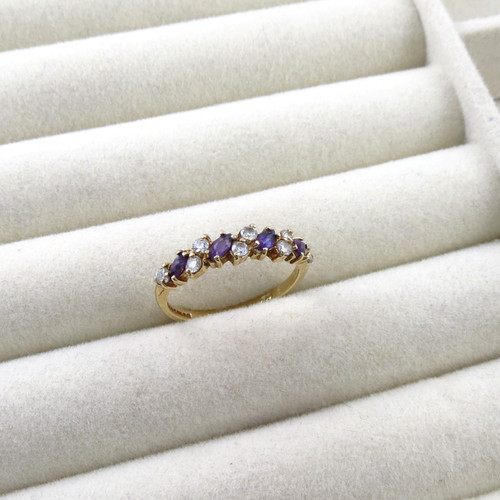 Vintage 9ct gold amethyst - vintage,