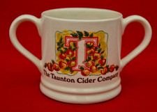 WADE POTTERIES:   1979 TAUNTON CIDER TWIN HANDLED MUG - SUPER SOUND CONDITION!