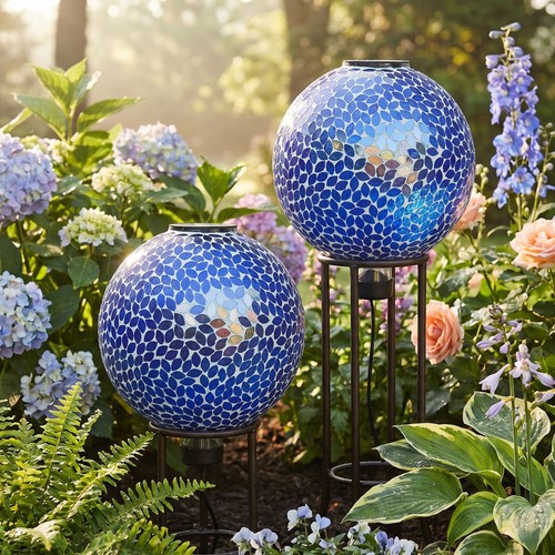 Solar gazing ball for garden - gazing,
