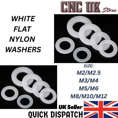 Flat white nylon - flat,